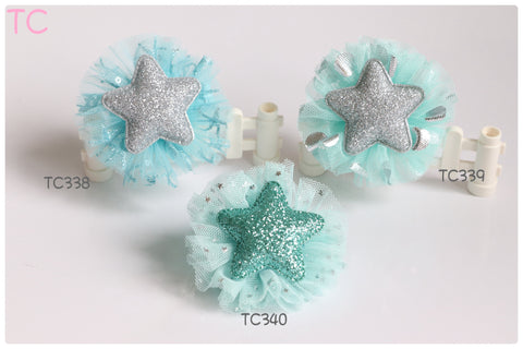 Glitter Star Hair Clips (TC338-TC340)