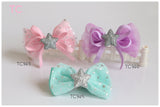 Big Bow Glitter Star Hair Clips (TC343-TC345)