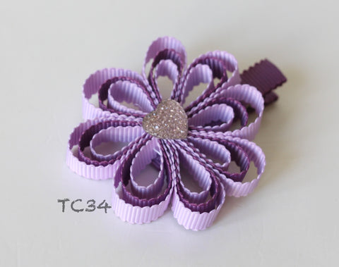 Colorful Bows Hair Clips (TC34-TC39)