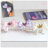 Elegant Big Bow glitter Star and Crown Hair Clips (TC381-TC383)