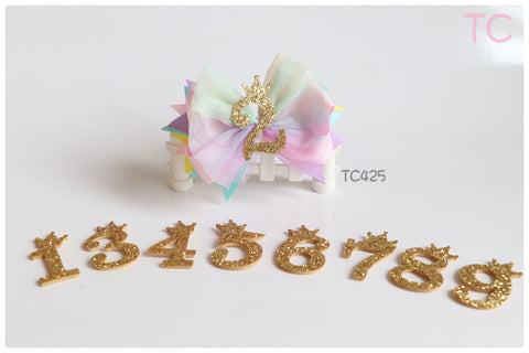 Birthday Big Bow Hair Clip (TC425)