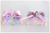 Pink and Purple Bow Hair Clip (TC439-TC440)