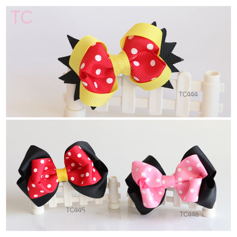 Mickey and Minnie Hair Bow (TC444-TC446)