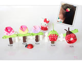 Floral, strawberry and ladybug Hair Clips (TC67-TC71)