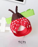 Floral, strawberry and ladybug Hair Clips (TC67-TC71)