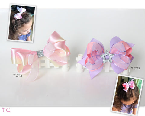 Colorful Big Bow Hair Clips (TC72-TC73)