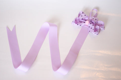 Purple Polka-dot Clip Collection Holder (Z03)