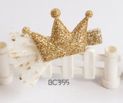 Elegant Crown Baby Hair Clips (BC355-BC356)