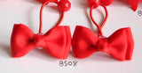 School Hair Accessories, Red (BS273-BS276)