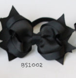 School Hair Accessories, Black (BS1001-BS1006)