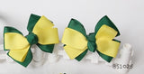 School Hair Accessories, Yellow/ Dark Green/ Good Hope (BS1025-BS1026)