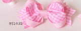 School Hair Accessories, Pink (BS1032-BS1035)