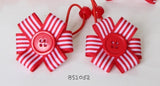 School Hair Accessories, Red (BS1052)