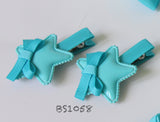 School Hair Accessories, Navy/ Royal Blue/ Light Blue/ DGJS (BS1056-BS1060)