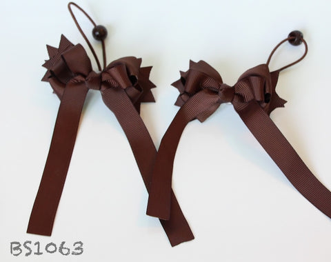 Brown School Hair Accessories, Brown (BS1063-BS1066)