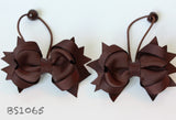 Brown School Hair Accessories, Brown (BS1063-BS1066)