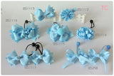 School Hair Accessories, Navy/ Royal Blue/ Light Blue/ DGJS (BS1112-BS1125)