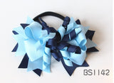 School Hair Accessories, Navy/ Light Blue (BS1141-BS1143)