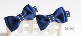 School Hair Accessories, Navy/ White (BS1147-BS1148)