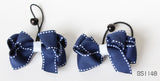 School Hair Accessories, Navy/ White (BS1147-BS1148)