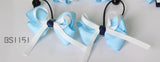 School Hair Accessories, Navy/ Light Blue/ White (BS1149-BS1154)