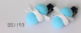 School Hair Accessories, Navy/ Light Blue/ White (BS1149-BS1154)