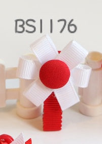 School Hair Accessories, Red (BS1175-BS1182)