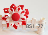 School Hair Accessories, Red (BS1175-BS1182)