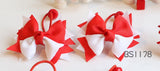 School Hair Accessories, Red (BS1175-BS1182)