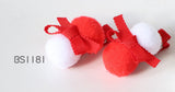 School Hair Accessories, Red (BS1186-BS1188)