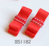 School Hair Accessories, Red (BS1175-BS1182)