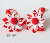 School Hair Accessories, Red (BS1189-BS1192)