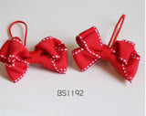 School Hair Accessories, Red (BS1189-BS1192)