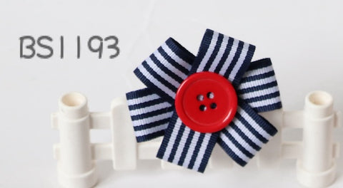 School Hair Accessories, Navy and Red (BS1193-BS1198)