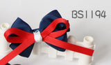 School Hair Accessories, Navy and Red (BS1193-BS1198)