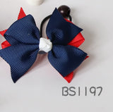 School Hair Accessories, Navy and Red (BS1193-BS1198)