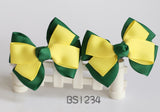 School Hair Accessories, Yellow/ Dark Green/ Good Hope (BS1232-BS1234)