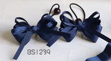 School Hair Accessories, Navy (BS1237-BS1241)