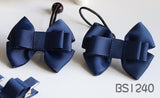 School Hair Accessories, Navy (BS1237-BS1241)