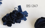 School Hair Accessories, Navy (BS1246-BS1251)