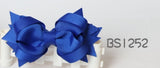 School Hair Accessories, Royal Blue/ DGJS (BS1252-BS1255)