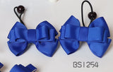 School Hair Accessories, Royal Blue/ DGJS (BS1252-BS1255)