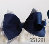 School Hair Accessories, Navy (BS1281-BS1284)