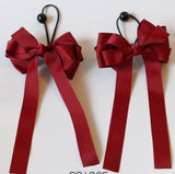 School Hair Accessories, Burgundy (BS1304-BS1307)