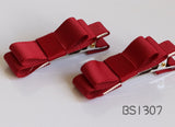 School Hair Accessories, Burgundy (BS1304-BS1307)