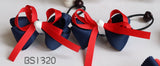 School Hair Accessories, Navy and Red (BS1318-BS1322)