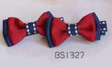 School Hair Accessories, Navy and Red (BS1325-BS1328)