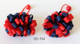 School Hair Accessories, Navy and Red (BS1333-BS1334)