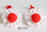 School Hair Accessories, Red (BS1135-BS1138)