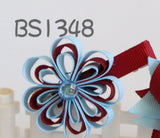 School Hair Accessories, Burgundy (BS1348-BS1352)